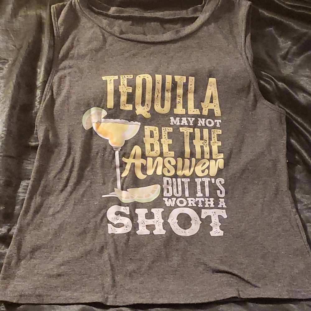 SHEIN Charcoal Gray Tank Top